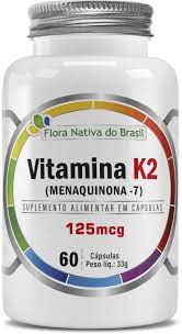 VITAMINA K2 MENAQUINONA 60 CAPSULAS 550MG FLORA NATIVA