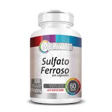 SULFATO FERROSO FERRO 60 CAPSULAS 550MG FLORA NATIVA