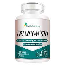 TRI MAGNESIO TAURATO MALATO E BISGLICINATO 60 CAPSULAS FLORA NATIVA