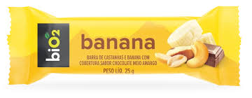 BARRA DE CASTANHAS BANANA E CHOCOLATE 25G BIO2