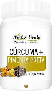 CURCUMA COM PIMENTA PRETA120 CAPSULAS 500MG NINHO VERDE