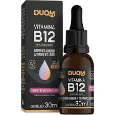 VITAMINA B12 EM GOTAS METILCOBALAMINA 30ML SABOR FRUTAS VERMELHAS DUOM
