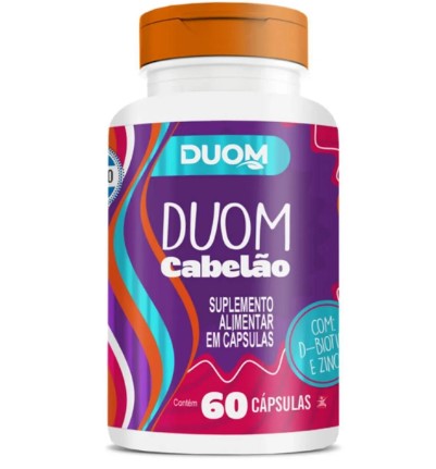 CABELAO SUPLEMENTO ALIMENTAR COM BIOTINA E ZINCO 60 CAPSULAS DUOM