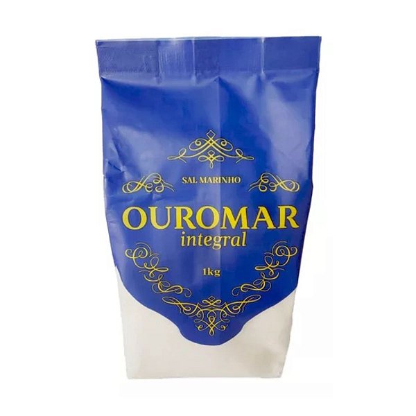 SAL FINO MARINHO DE MOSSORO INTEGRAL IODADO 1KG OUROMAR