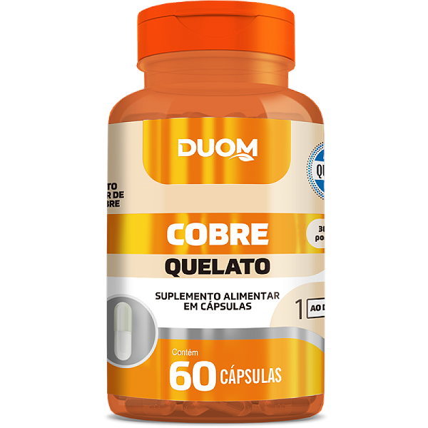 COBRE QUELATO 60 CAPSULAS DUOM VALIDADE 30 07 26