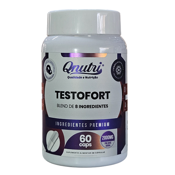 TESTOFORT 8 INGREDIENTES IOIMBINA 60 CAPSULAS 1000MG QNUTRI