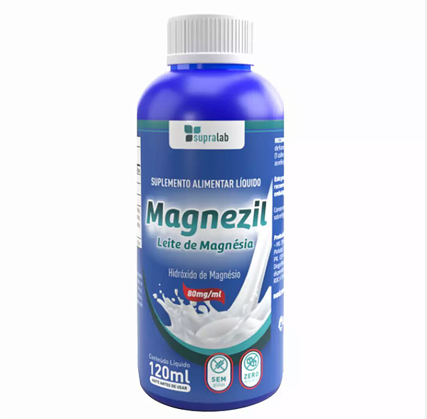 LEITE DE MAGNESIA MAGNEZIL 120ML SUPRALAB