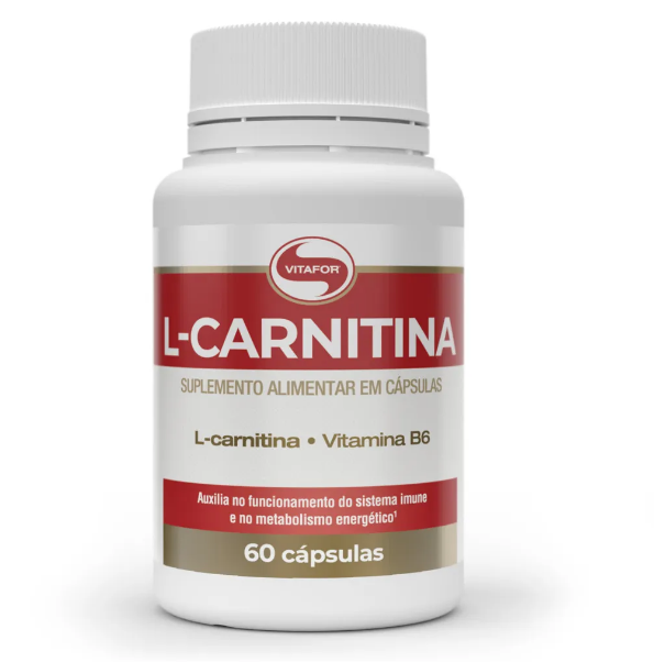 L CARNITINA COM VITAMINA B6 60 CAPSULAS VITAFOR