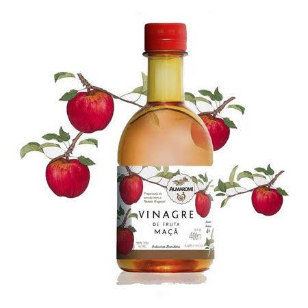 VINAGRE DE MACA 4 DE ACIDEZ 400ML ALMAROMI