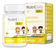 NUTRI DAILY KIDS 60 COMPRIMIDOS MASTIGAVEIS 550MG APISNUTRI