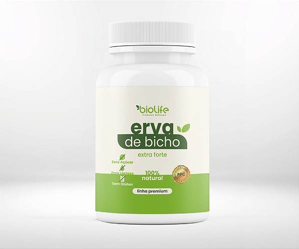 ERVA DE BICHO 60 CAPSULAS 500MG BIOLIFE