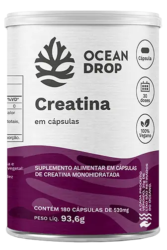 CREATINA MONOHDRATADA 180 CAPSULAS 520MG OCEAN DROP