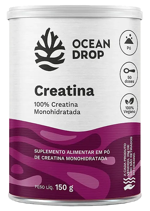 CREATINA MONOHIDRATADA EM PO 150G OCEAN DROP