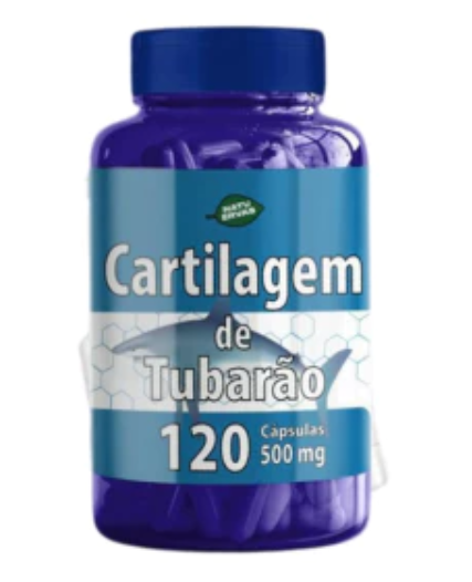CARTILAGEM DE TUBARAO 120 CAPSULAS 500MG NATUERVAS