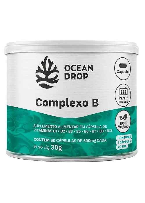COMPLEXO B 60 CAPSULAS 500 MG OCEAN DROP