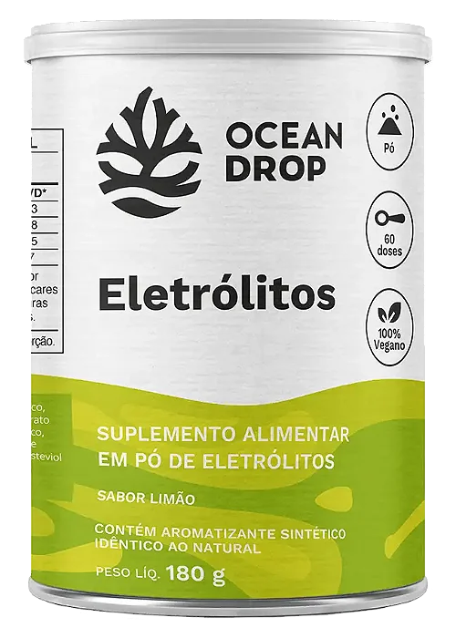 ELETROLITOS EM PO 60 DOSES 180G OCEAN DROP