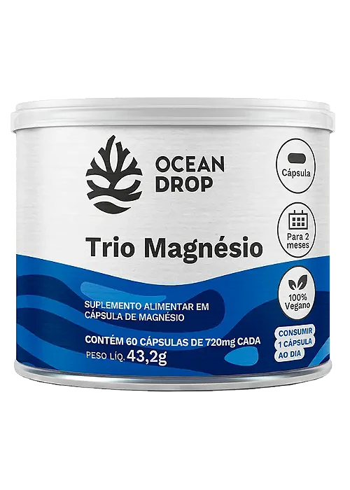 TRIO MAGNESIO 60 CAPSULAS 720 MG OCEAN DROP