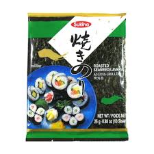 ALGA MARINHA PARA CULINARIA ASIATICA 10 FOLHAS 25G SUKINA