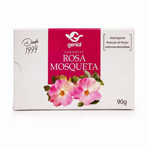 SABONETE DE ROSA MOSQUETA 90G GENIAL COSMETICOS