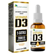 VITAMINA D3 400 UI / GOTA COLECALCIOFEROL SABOR LARANJA 30ML FLORA NATIVA