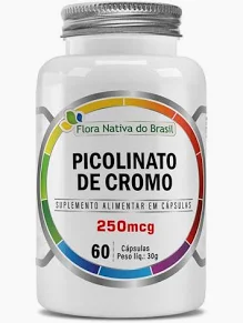 PICOLINATO DE CROMO 60 CAPSULAS 600MG FLORA NATIVA