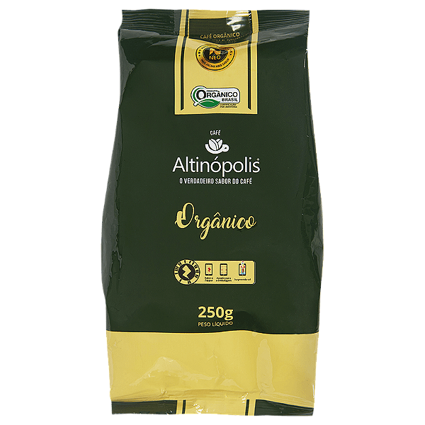 CAFE ORGANICO TORRADO E MOIDO 250G ALTINOPOLIS