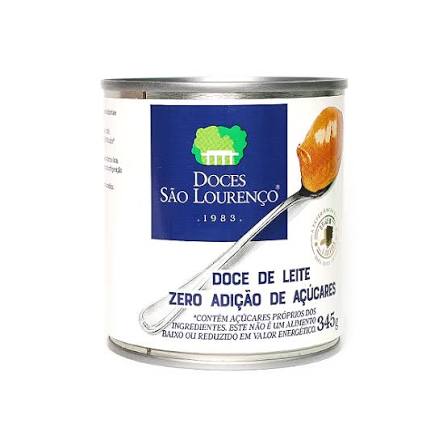 DOCE DE LEITE ZERO ACUCAR SAO LOURENCO LATA 345G