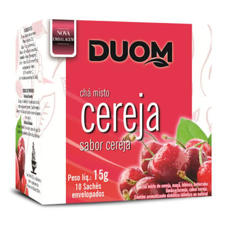 CHA MISTO CEREJA 10 SACHES DUOM