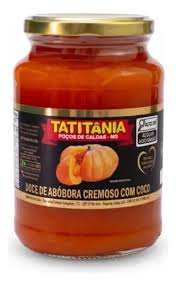 DOCE DE ABOBORA CREMOSO COM COCO 650G TATITANIA