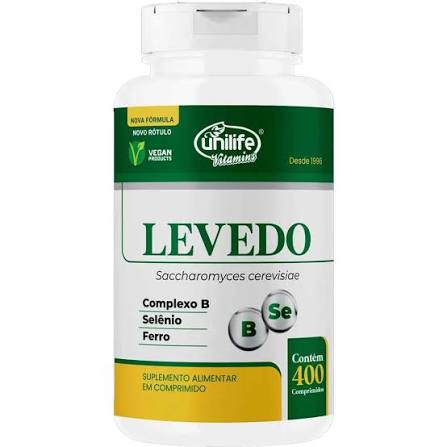 LEVEDO DE CERVEJA 400 CAPSULAS 450MG UNILIFE