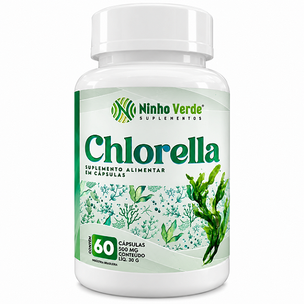 CHLORELLA 60 CAPSULAS 500MG NINHO VERDE
