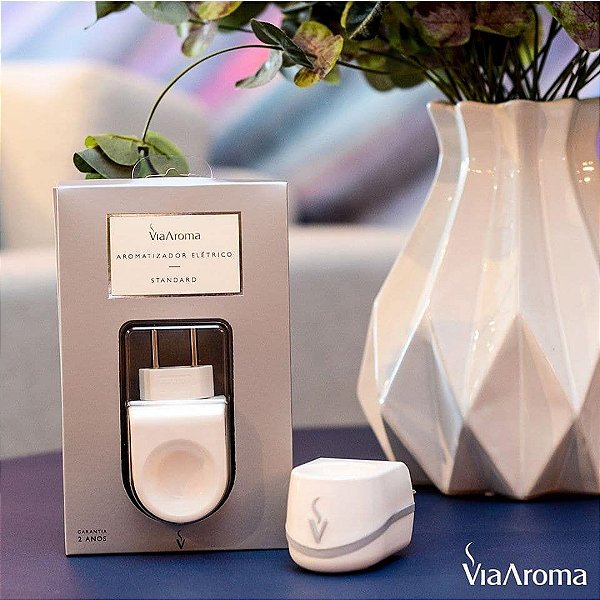 AROMATIZADOR BRANCO PLASTICO VIA AROMA STANDARD