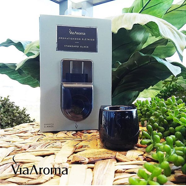 AROMATIZADOR PRETO PLASTICO VIA AROMA BLACK STANDARD
