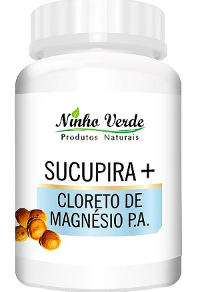 CLORETO DE MAGNESIO COM SUCUPIRA 120 CAPSULAS 500MG NINHO VERDE