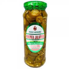 CONSERVA DE PIMENTA JALAPENO VERDE FATIADA 350ML FOGO MINEIRO