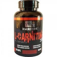 L CARNITINE E TARTARATO KING EARTH 120 CAPSULAS 500MG
