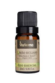OLEO ESSENCIAL PURO LIMAO SICILIANO 10ML VIA AROMA CITRUS LIMON