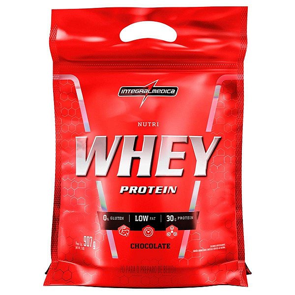 REFIL WHEY NUTRI CHOCOLATE INTEGRAL MEDICA 907G HIPERCALORICO
