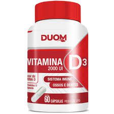 VITAMINA D3 2000 UI COLECALCIFEROL 60 CAPSULAS 450MG DUOM
