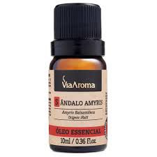 OLEO ESSENCIAL SANDALO AMYRIS 10ML VIA AROMA  AMYRIS BALSAMIFERA