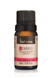OLEO ESSENCIAL GERANIO PELARGONIUM GRAVEOLENS 10ML VIA AROMA
