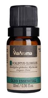 OLEO ESSENCIAL PURO EUCALIPTO GLOBULUS 10ML VIA AROMA