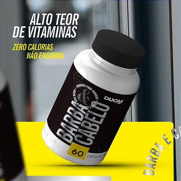BARBA E CABELO 60 CAPSULAS 500MG DUOM