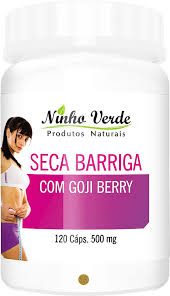 SECA BARRIGA 120 CAPSULAS 500MG COM GOJI BERRY NINHO VERDE