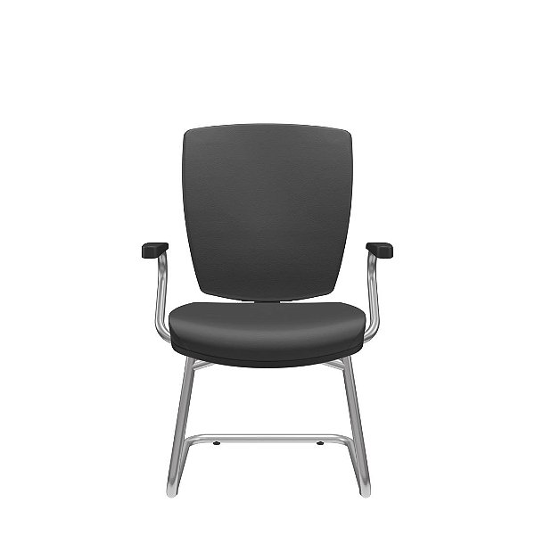 Cadeira Fixa Base S Altrix Couro Ecológico - Plaxmetal