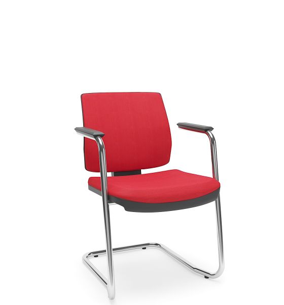Cadeira Plaxmetal Aproximação Fixa Brizza Soft - Base Cromada S