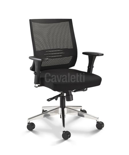 Cadeira Air 27001 - Syncron - Braços 3D - Base Alumínio - Cavaletti
