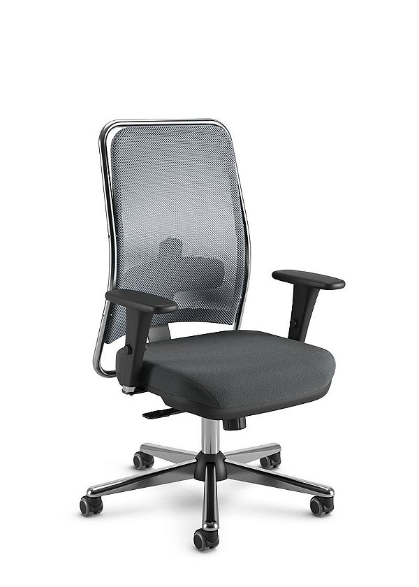 Cadeira Giratoria Presidente 16001 Syncron 3D Base Cromada Cavaletti N -  KINGFLEX mobiliário corporativo