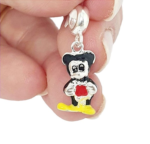 Berloque Mickey em Prata 925