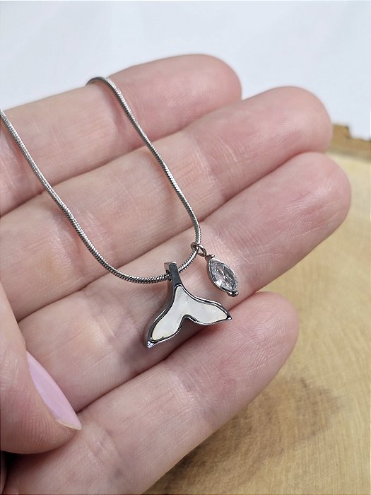 Colar Rabo de Sereia em Aço Inoxidável